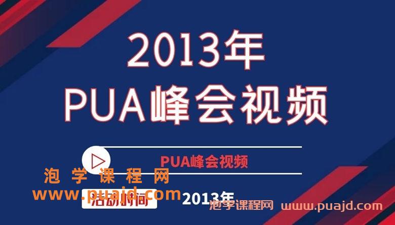 2013年PUA峰会视频